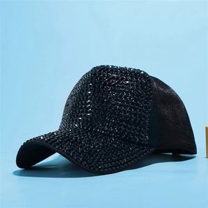 Nouvelle casquette de baseball en maille pour femme avec strass et visière incurvée, idéale pour l'extérieur - Product Image 2