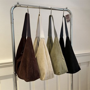 Sac à bandoulière pour femme en daim rétro de haute qualité, grande capacité, décontracté, polyvalent, pliable, sac fourre-tout - Product Image 1