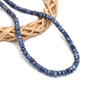 Natural Kyanite Strand Necklace 925 Sterling Silver Handmade Gemstone Jewelry Trendy High Quality Unique Design Women's Fashion - Product Image 1