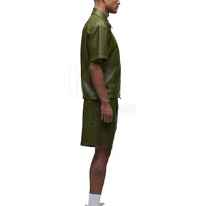 Camisas de cuero para hombre, tela duradera de alta calidad, adecuadas para oficina, fiestas informales y uso diario. - Product Image 6