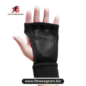 Gants de fitness demi-doigts en cuir PU OEM 2026 avec sangle réglable, légers, séchage rapide, pour hommes, musculation, cyclisme, sports - Product Image 4