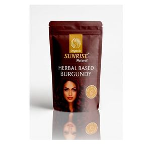 Henna natural en polvo Organic Sunrise para el color y crecimiento del cabello (100 g) (burdeos) - Product Image 1