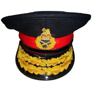 Écusson de casquette brodé à la main avec visière brodée à double lingot casquettes de visière en couleurs personnalisées insignes de casquette de béret personnalisés - Product Image 1