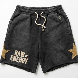 Custom Printed Distressed Embroidered <b>Patches</b> Logo Heavyweight Knee Cotton Hooded Casual Jogger Suit Hoodies <b>Shorts</b> Set <b>Men's</b> - Product Image 6