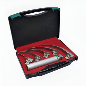 Ensemble de laryngoscopes en acier inoxydable, lames de laryngoscope direct, poignées, pour adultes et pédiatriques, gestion des voies respiratoires, intubation endotrachéale - Product Image 6