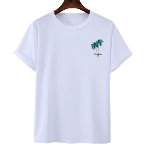 เสื้อยืดคอร์ดูรอยสีขาวสำหรับผู้ชายและผู้หญิง สั่งทำได้ตามแบบ ออกแบบเองได้ สำหรับคลับและการแข่งขัน เสื้อยืดสีขาวสำหรับการสั่งซื้อจำนวนมากแบบ B2B - Product Image 4