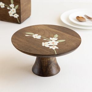 Solid Wood Cake Stand For <b>Birthday</b> Wedding And Party Decoration Wooden Cake Stand For Dessert <b>Table</b> And Home Use Handcrafted - Product Image 4