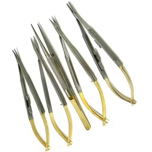 Pinza de Sutura Quirúrgica Microvascular de Acero Inoxidable de 18.5cm con Puntas Largas para Perros, Instrumento Veterinario Oftálmico DENTRIC - Product Image 6