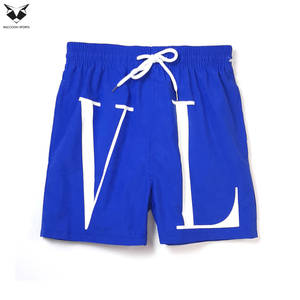 Nuevos Pantalones Cortos de Nylon para Hombre, Estilo Urbano, Marca Propia, Ligeros, Impermeables, Cintura Elástica, por Encima de la Rodilla, con Estampado de Letras en Relieve - Product Image 2