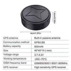 Mini Dispositivo di Localizzazione GPS Magnetico per Veicoli, Localizzatore Auto in Tempo Reale GSM/GPRS con Monitoraggio Vocale, Geofence, Supporta AGPS Beidou GLONASS LTE - Product Image 5