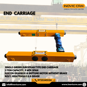 Grúa Puente Monoviga Inovic de 1-5 Toneladas con Polipasto Eléctrico Europeo, Control Remoto, Motor y Engranajes para Uso Industrial en Talleres, Alcance de 20m - Product Image 2