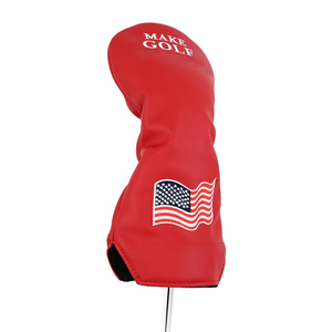 Funda para palo de golf híbrido de diseño elegante, en piel sintética suave con forro interior suave y bandera de EE. UU. bordada, en varios tamaños para palos de golf. - Product Image 3