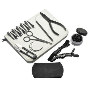 Stainless Steel Clamp Hair <b>Extension</b> Pliers with two Holes Keratin Hair <b>Extensions</b> Removal Tools <b>Beads</b> - Product Image 1