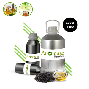 น้ำมันขนส่งเมล็ดยี่หร่าสีดำบริสุทธิ์100% สกัดเย็นฉลากส่วนตัวผู้จัดจำหน่ายส่งออกโมเดล aromaaz - Product Image 5
