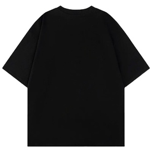 เสื้อยืดแขนสั้นคอกลมไซส์ใหญ่สำหรับผู้หญิง ผ้าฝ้ายออร์แกนิค 100% ระบายอากาศได้ดี เป็นมิตรกับสิ่งแวดล้อม สีดำ สไตล์ลำลอง แบบสั่งทำ - Product Image 1