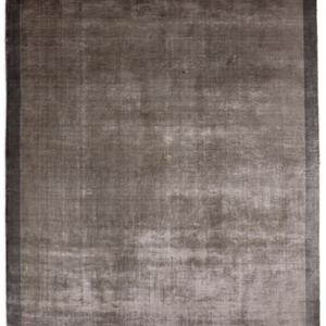 Tapis en laine tissé à la main sur mesure 9x12 gris foncé, minimaliste, avec bordure, pour salons contemporains - Product Image 2