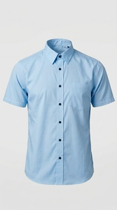 เสื้อเชิ้ตแขนสั้นผู้ชายมีสไตล์ ผ้าฝ้ายผสมเนื้อนุ่ม ใส่ได้ทุกวัน แฟชั่นลำลองแบบมืออาชีพ - Product Image 3