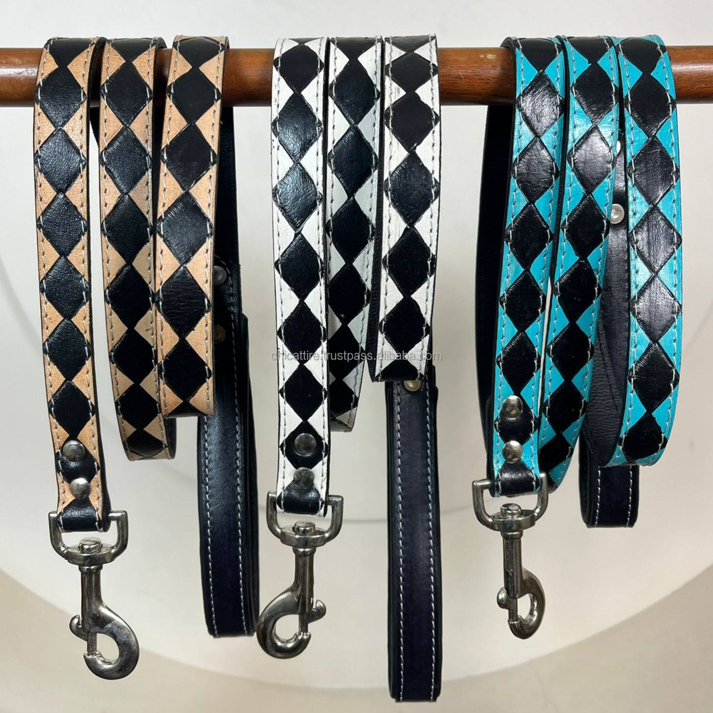 Black & Turquoise Checkered