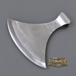 Tête de hache danoise polie forgée à la main, style Viking, lame large et courbée, objet historique de collection - Product Image 2