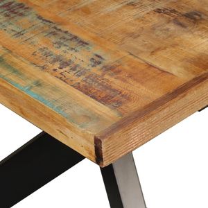 Mesa de Comedor de Madera Reciclada Multicolor, Diseño Industrial Estándar - Product Image 5