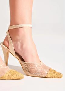 Designer Beaded Crystal-Encrusted 3.5 Inches Stiletto Heels | Luxury Rhinestone Pointed-Toe <b>Pumps</b> | Elegant Wedding Evening - Product Image 5