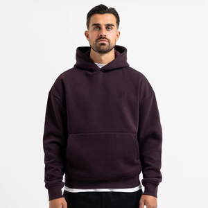 Hoodie Pullover Unisex Custom Heavyweight Oversized Solid Winter OEM Woven Blank Embroidered Polyester/Cotton <b>Windproof</b> - Product Image 1