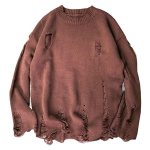 Pull-over décontracté pour homme, style streetwear tendance, tricoté, 100% coton respirant, personnalisable - Product Image 1