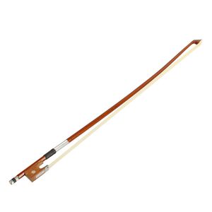 Archet de violon en bois massif 1/4 avec logo personnalisé, en ébène et PVC, couleur marron - Product Image 4