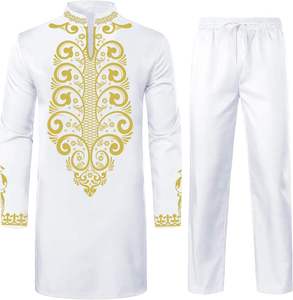 <b>Men</b> Shalwar Kameez Cotton Premium Fabric Quick Dry Traditional Custom Branding Islamic Clothing Factory Direct Bulk - Product Image 1