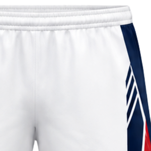 Shorts de volley-ball blancs, rouges et bleus, uniforme d'équipe athlétique, bas de tenue pour les entraînements et les matchs, vêtements de sport légers pour le volley-ball - Product Image 6
