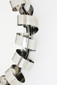 Modern <b>Round</b> Metal Wall <b>Mirror</b> With Spiral Frame Design Decorative Art Housewarming Gifts - Product Image 2