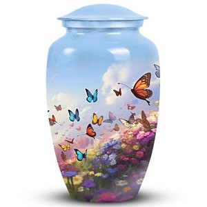 Metal Urn <b>for</b> Human <b>Ashes</b> Adult Size - Cremation Urn <b>for</b> Remains - Aluminium Memorial <b>Keepsake</b> <b>for</b> Funeral - Product Image 6