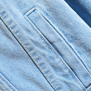 Sudaderas de mezclilla para hombre al por mayor, color azul cielo, de secado rápido, estilo urbano, sudaderas de mezclilla para hombre adulto con diseño y talla personalizados - Product Image 6