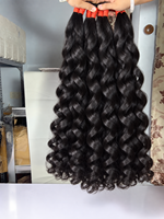 Cheveux humains bouclés bruts vietnamiens en gros, 100 % vierges, cuticules alignées, extensions de cheveux de donneur unique pour tressage