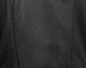 Chaleco de cuero para motocicleta de corte clásico para hombre, cuello redondo, resistente, para motociclistas, chalecos de cuero para motocicleta para hombre - Product Image 3