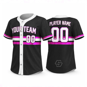 Maillot de baseball personnalisé marron doré, impression par sublimation, unisexe adulte, polyester anti-humidité, manches courtes, nom de l'équipe - Product Image 6