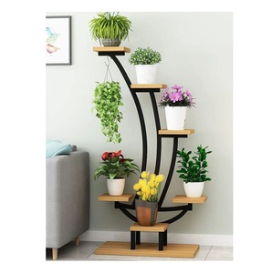 Soporte para plantas industrial de alta resistencia, duradero, de metal, de varios niveles, para interiores y exteriores, para decoración de balcones y jardines. - Product Image 6