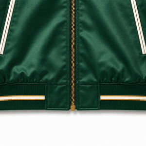 Chaqueta Varsity de Satén al por Mayor, Chaqueta Bomber con Logotipo Personalizado, Abrigo de Béisbol Unisex, Fabricante de Ropa de Marca Privada OEM ODM - Product Image 4