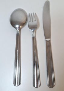 Wholesale Restaurant Cutlery Set Spoon <b>Fork</b> Knife Dessert Set of 3 Silver Mirrored Stainless Steel Simple Design Flatware Set - Product Image 2