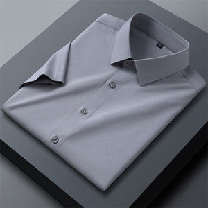 Camisa de Manga Corta 100% Algodón, Estilo Nuevo de Año Nuevo, para Hombre, Calidad Premium, Casual, con Botones, Logotipo Personalizado, Venta al Por Mayor, OEM, Exportación - Product Image 5