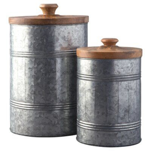 Elegant Design Eco-Friendly Modern Spice <b>Storage</b> Galvanized Container with Customizable Shape Clip-on Lid for <b>Kitchen</b> Giveaways - Product Image 6