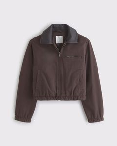 Veste Courte en Twill de Coton de Haute Qualité pour Femme, Nouvelle, Simple et Polyvalente, à Revers, Manches Longues, Respirante - Product Image 6