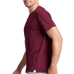Men Knitted 100% Cotton Casual Neck Short Sleeve T-Shirt Breathable Eco-Friendly Summer Soft Lightweight Blank Solid Fashion <b>Top</b> - Product Image 3