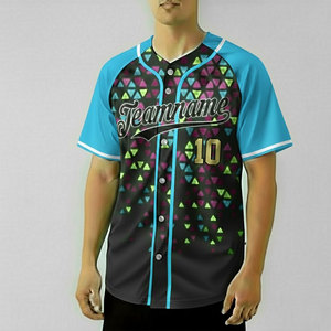 Camiseta de Béisbol Personalizada para Hombre, Sublimada en Poliéster, Camiseta de Softbol Sólida, Camiseta de Béisbol Personalizada - Product Image 1