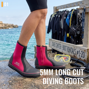 Botas de Buceo Impermeables de Neopreno de 5 mm Aropec, Suela de Fieltro Antideslizante, Alquiler para Escuelas, Fabricante OEM/ODM de Taiwán, Equipo de Buceo de Alta Gama - Product Image 2