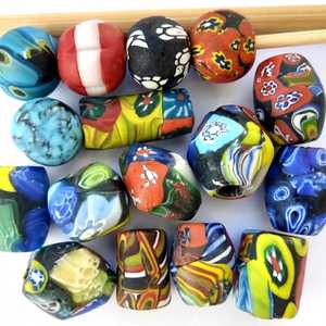 Cuentas de Vidrio con Patrones Africanos Hechas a Mano, Ghana, Nigeria, Kenia, Venta al por Mayor, Recicladas, para Manualidades, Suministros para la Fabricación de Joyería, FIRDOS - Product Image 4