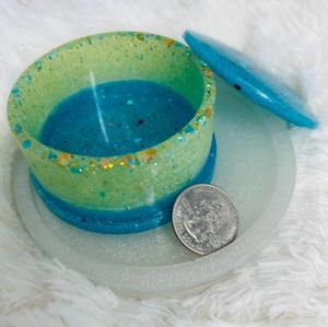 กล่องเครื่องประดับเรซิ่นทำมือสุดหรู กล่องเก็บของตกแต่งลายดอกไม้ กล่องของขวัญเรซิ่นขนาดเล็กสั่งทำได้ - Product Image 5