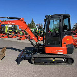 Excavadora de cadenas usada profesional de 3 toneladas con joysticks de precisión y pluma de giro lateral para trabajos complejos en sitios accidentados - Product Image 1