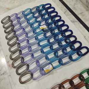 โซ่เรซิ่นขนาดใหญ่ สไตล์วินเทจ คละสี มีทุกสี โซ่เรซิ่นอะคริลิคทรงกลมยาวขนาดใหญ่ สำหรับตกแต่งผนัง - Product Image 1