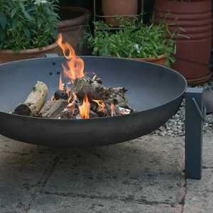 Brasero Portátil de Acero para Jardín, Patio y Camping con Soporte - Product Image 1